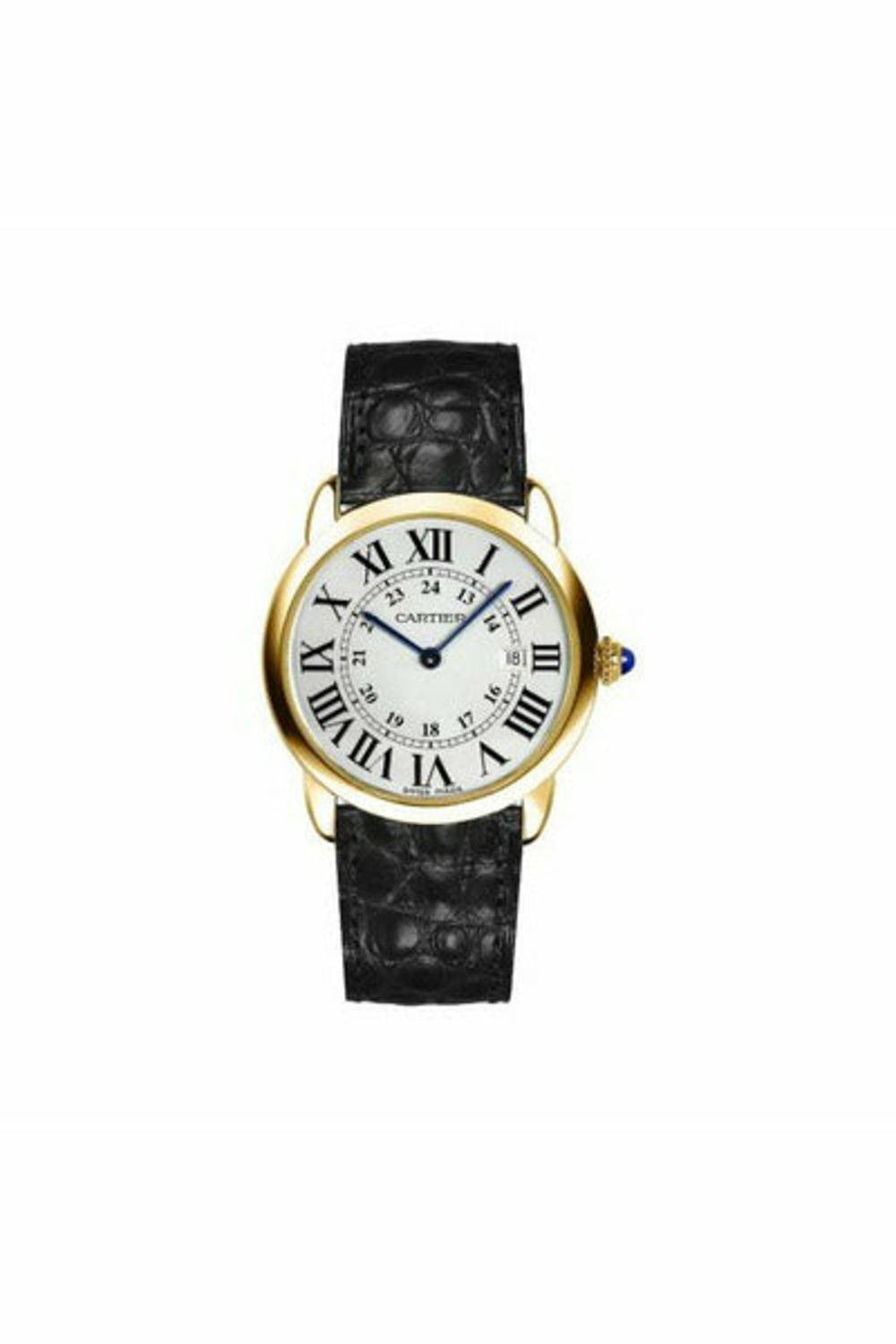 cartier ronde solo 18kt yellow gold 36mm men's watch