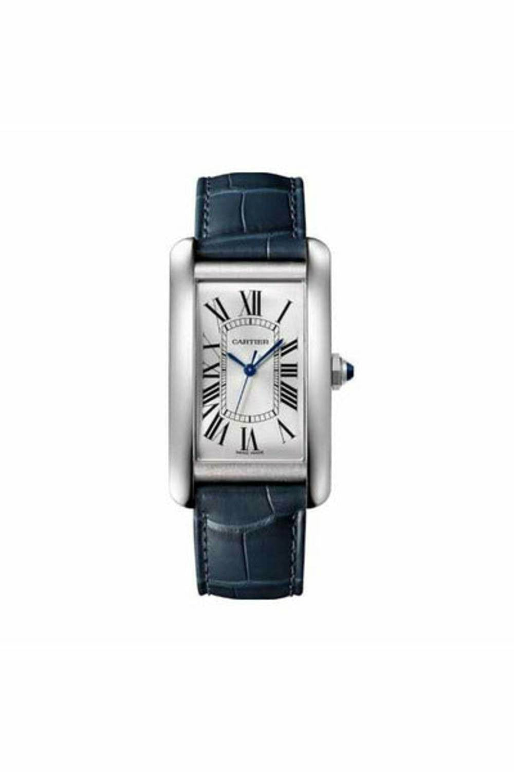 cartier tank americaine large 26.6mm x 45.1mm stainless steel men's watch