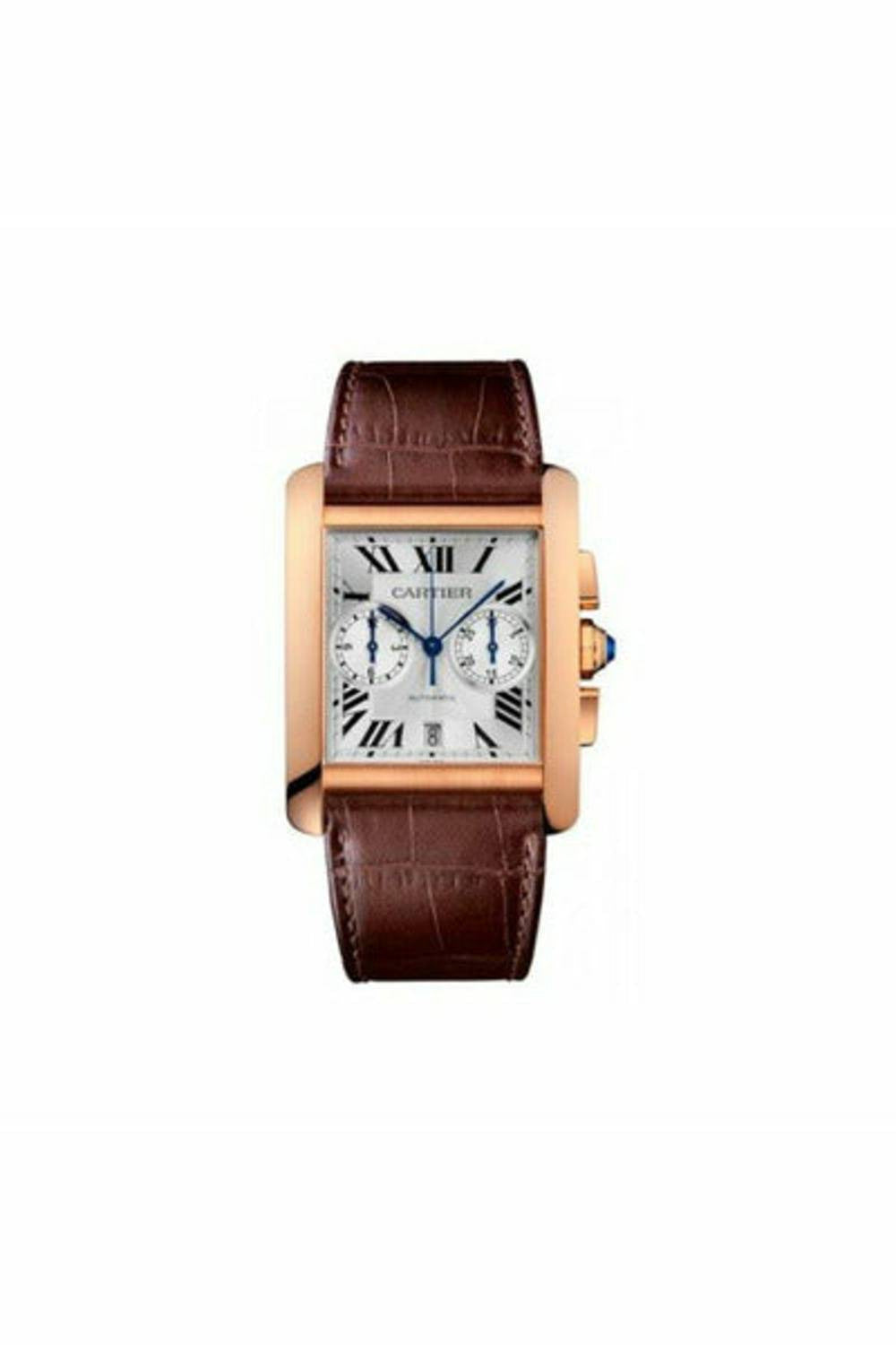 cartier tank mc 18kt rose gold 44mm x 34mm men's watch