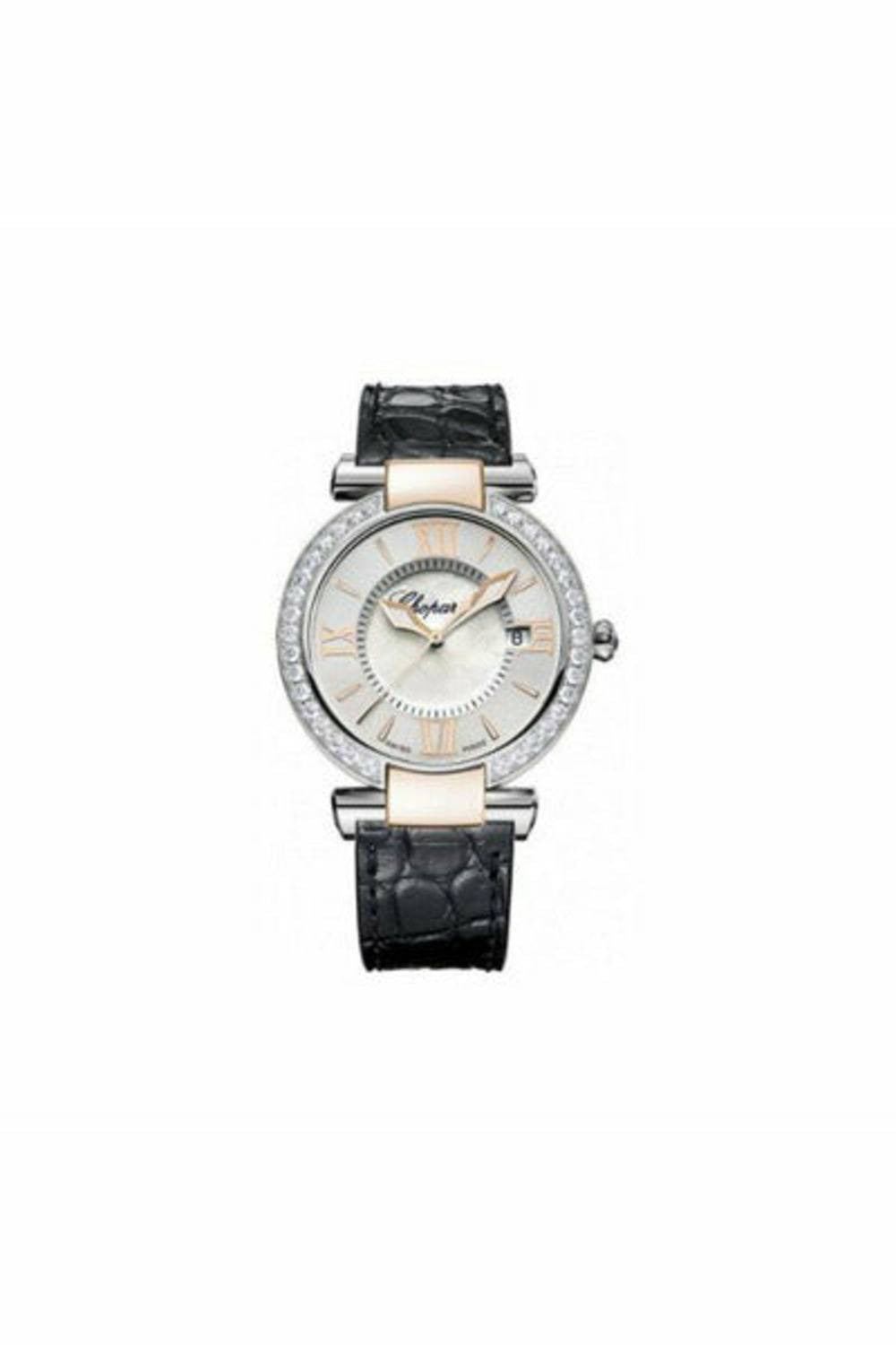 chopard imperiale stainless steel & 18kt rose gold 36mm ladies watch