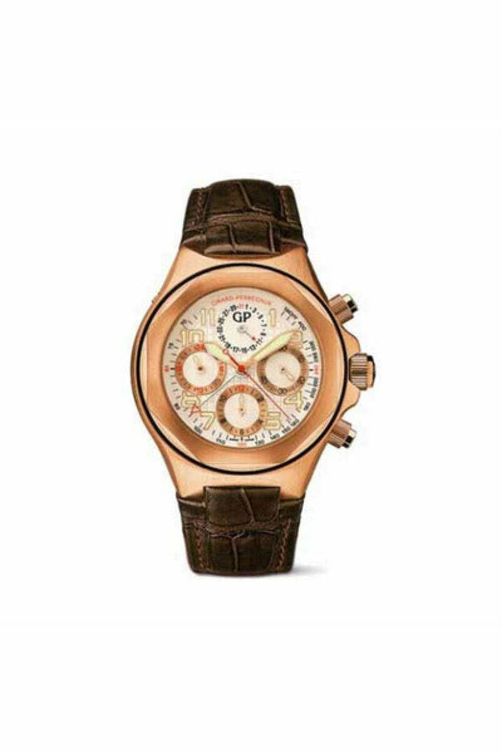girard perregaux laureato evo3 44mm 18k rose gold men's watch