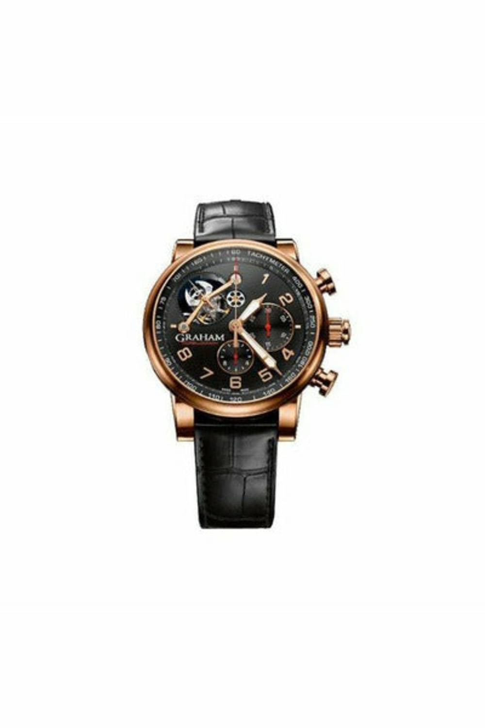 graham tourbillograph silverstone woodcote limited edition 18kt rose gold men's watch