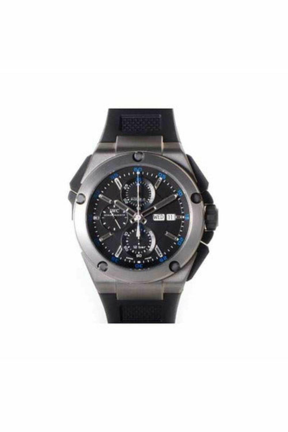iwc ingenieur automatic double chronograph titanium 45mm men's watch