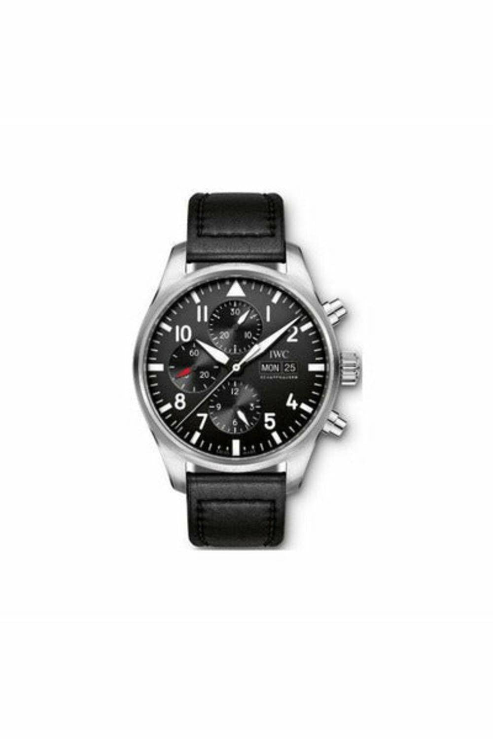 iwc pilot chronograph 43mm stainless steel men?s watch