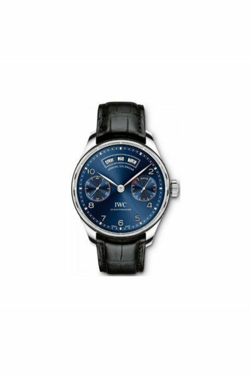 iwc portugueser annual calendar stainless steel 44mm men's watch