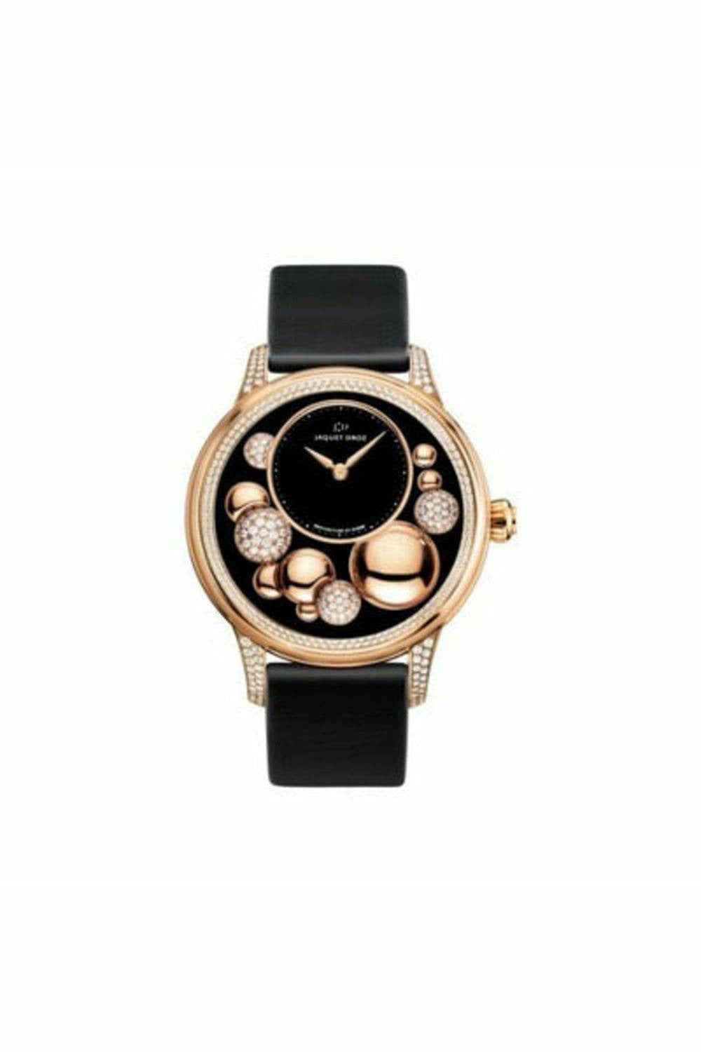 jaquet droz petite heure 18kt rose gold 41mm ladies watch