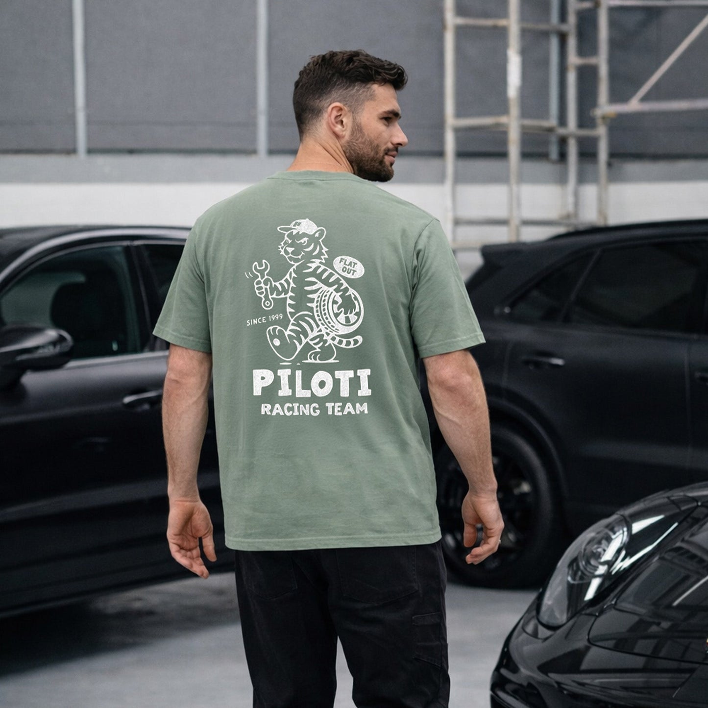 Tiger T-Shirt - Moss Green