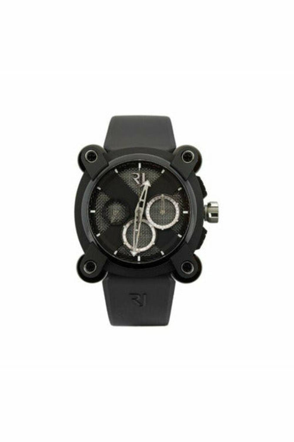 romain jerome moon dna moon invader speed metal chronograph 46mm black pvd coated steel men's watch