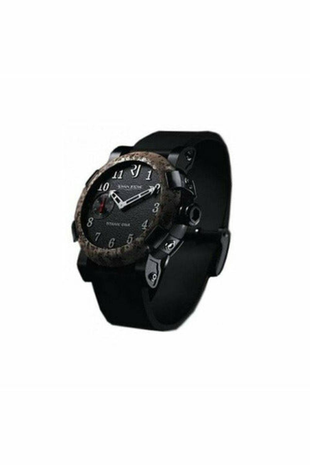 romain jerome titanic dna chrono oxy steel 50mm stainless steel & black pvd men's watch