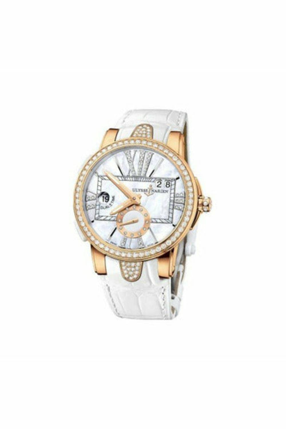 ulysse nardin executive 18kt rose gold 40mm ladies watch
