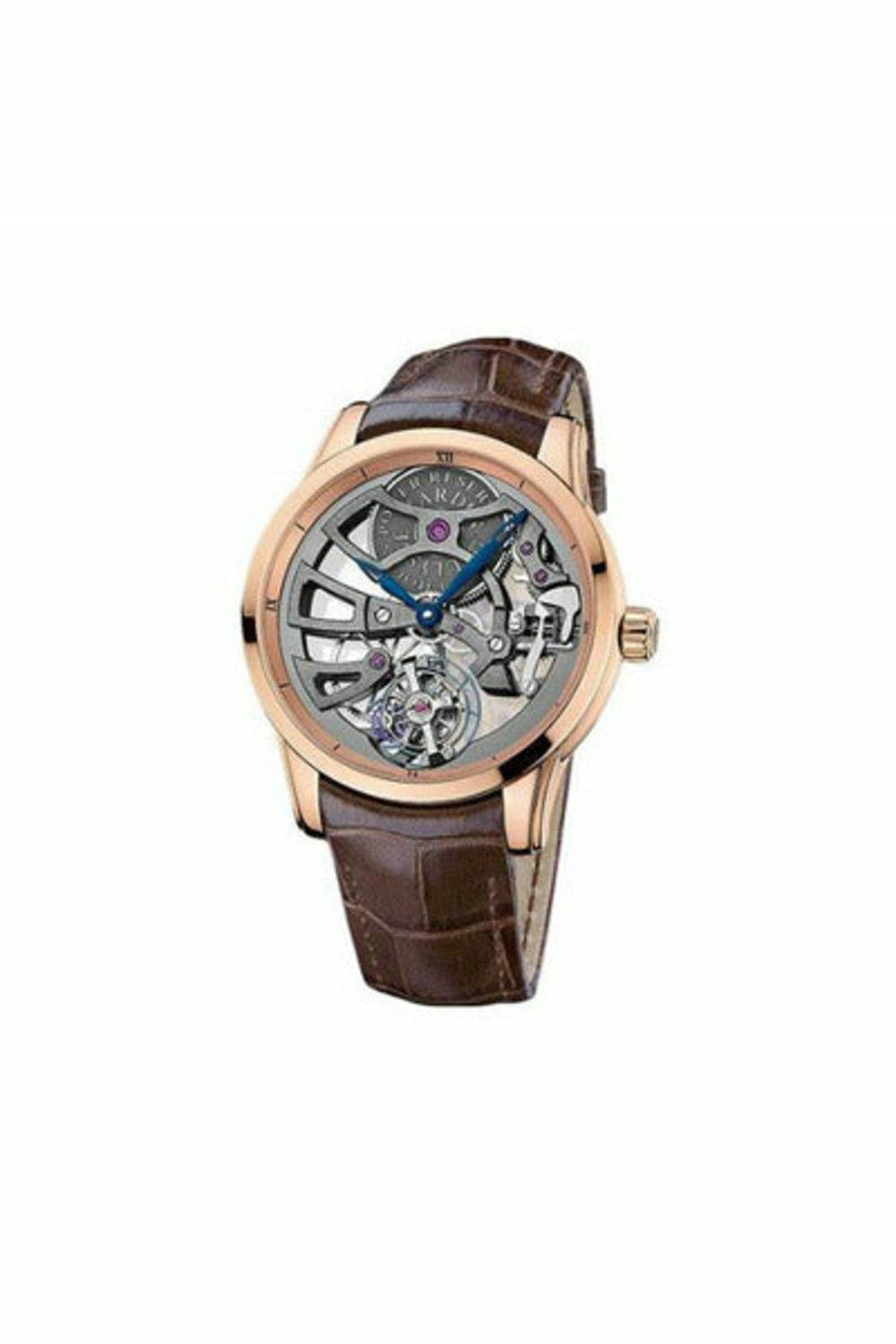 ulysse nardin skeleton tourbillon manufacture limited edition 99 pcs 18kt rose gold 44mm men's watch