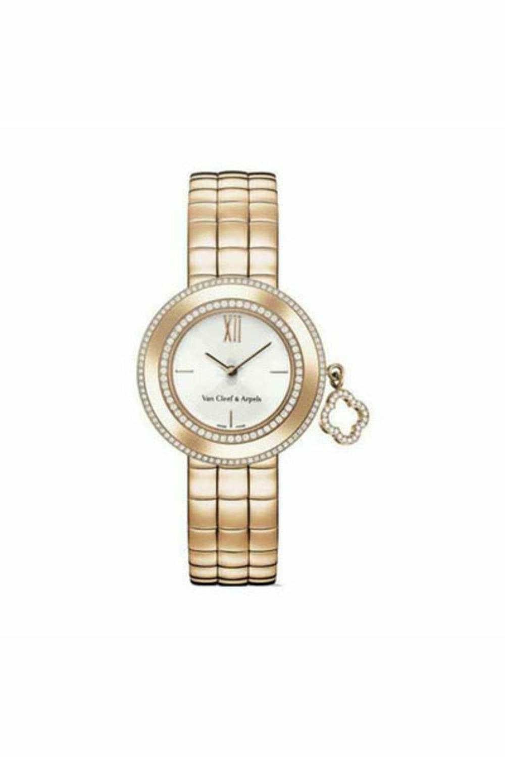 van cleef & arpels 38mm 18kt rose gold ladies watch ref. vcarn5lf00