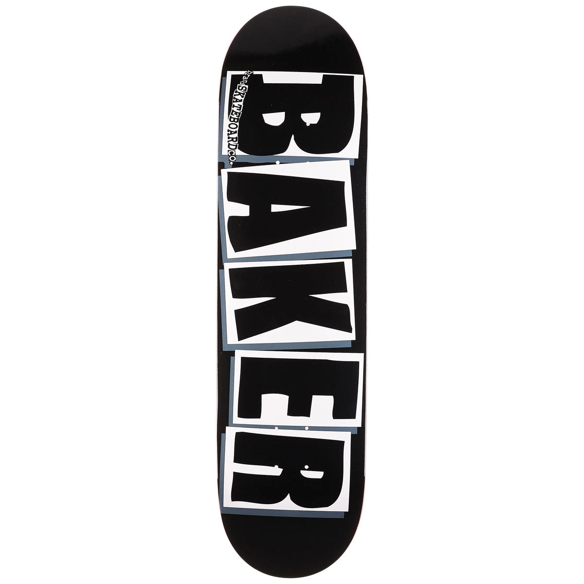 Baker Skateboards Brand Logo Deck 8.0" — mellow concave, classic shape, 100% Hard Rock Canadian Maple