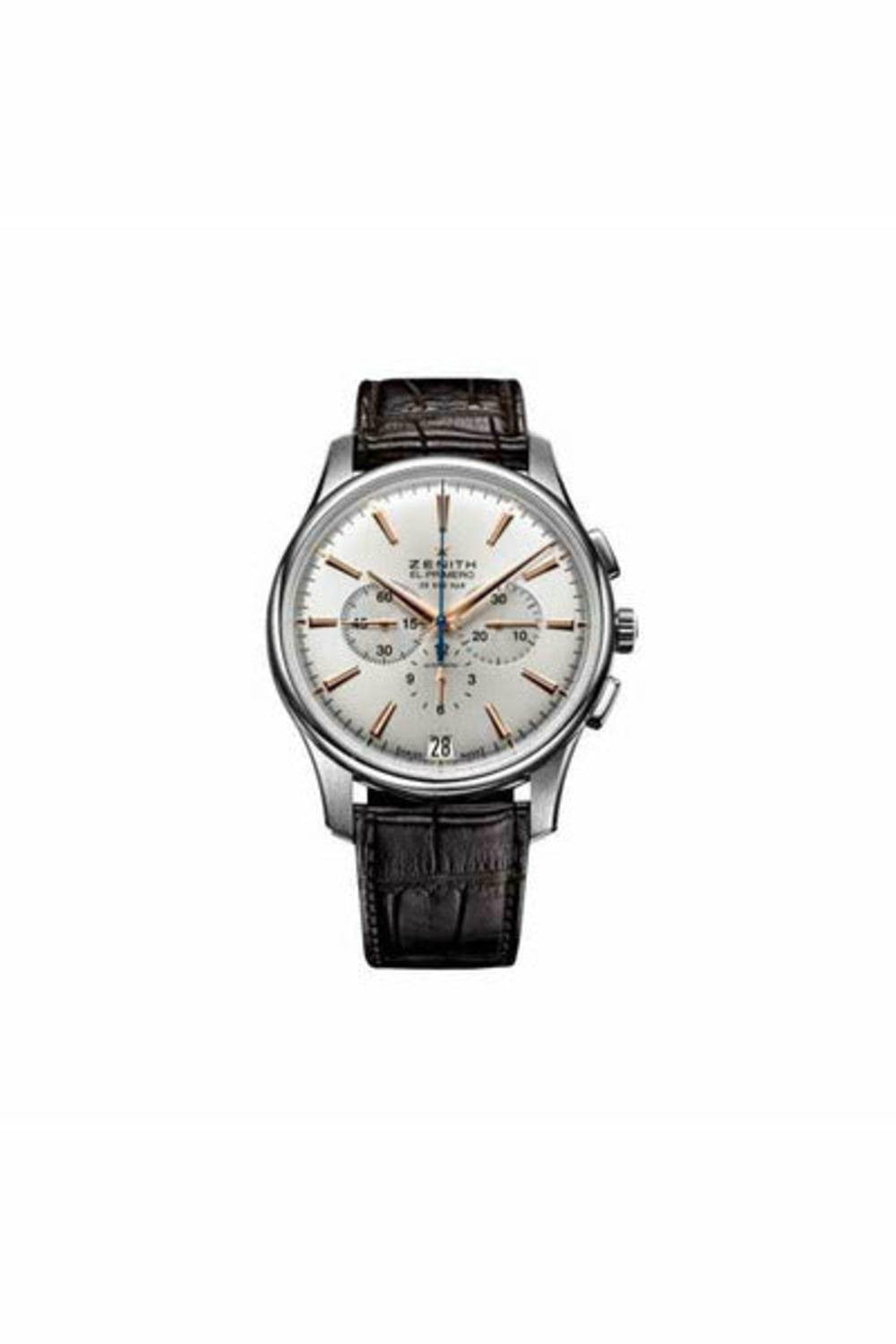 zenith captain chronograph 42mm stainless steel men's watch