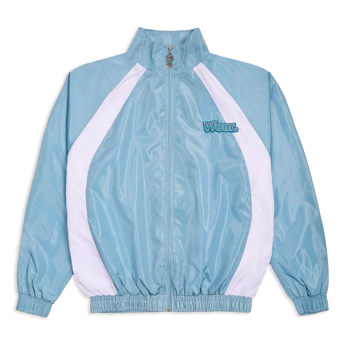 Vfour Ldn Blue Windbreaker Jacket — S — Front View