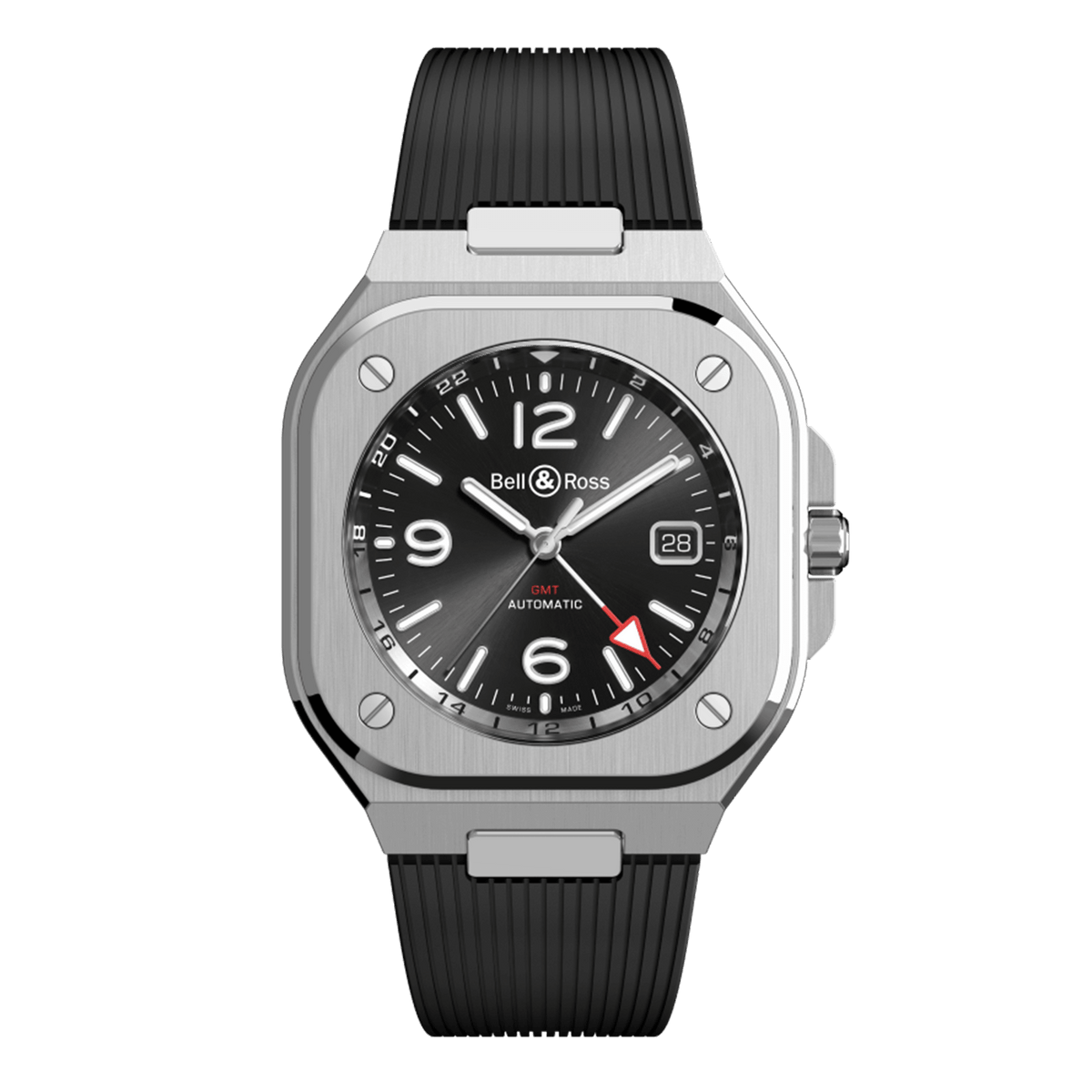 Bell & Ross BR-05 GMT Black BR05G-BL-ST/SRB