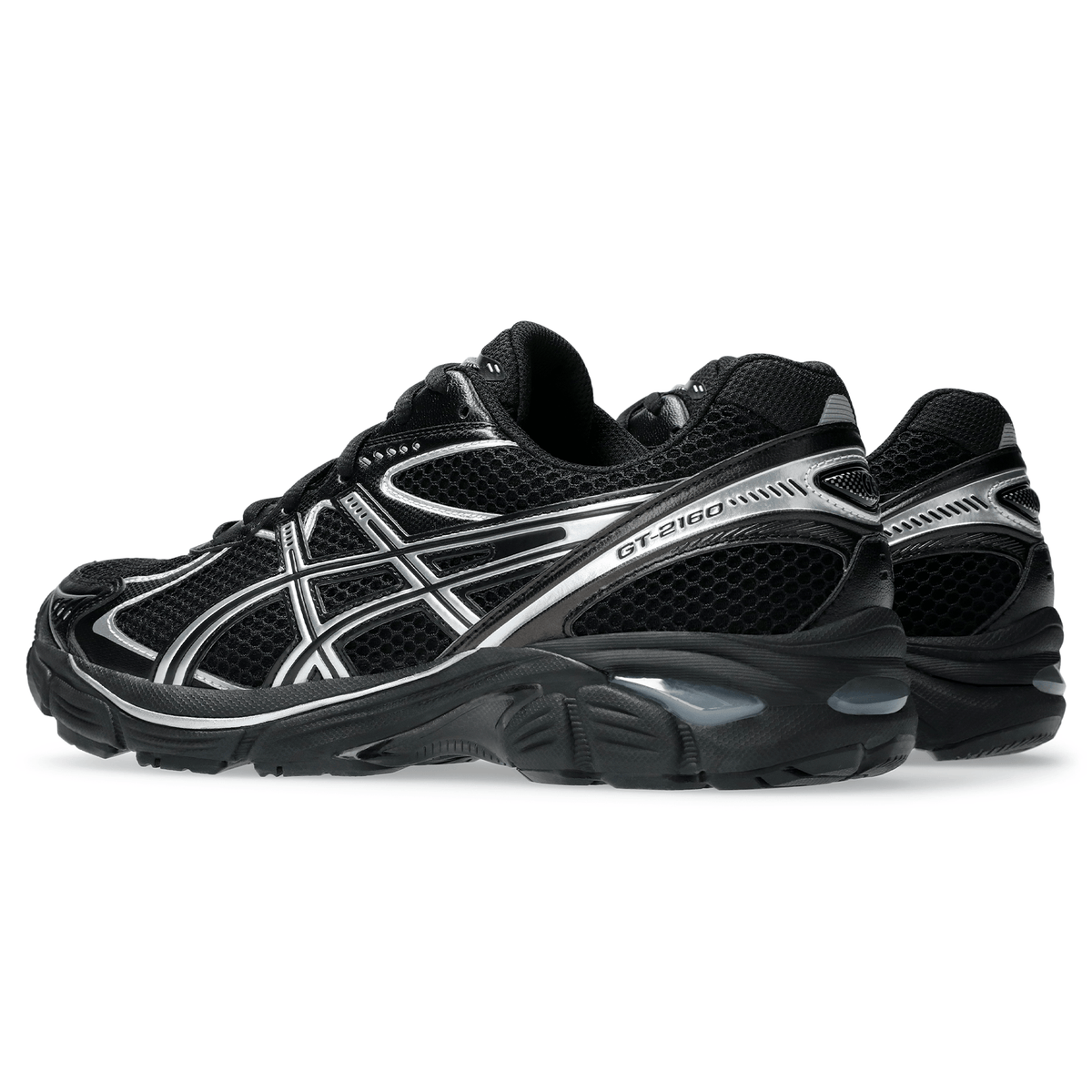 Asics GT 2160 'Black Pure Silver' — UK 3 | EU 36 | US 4 — Top View