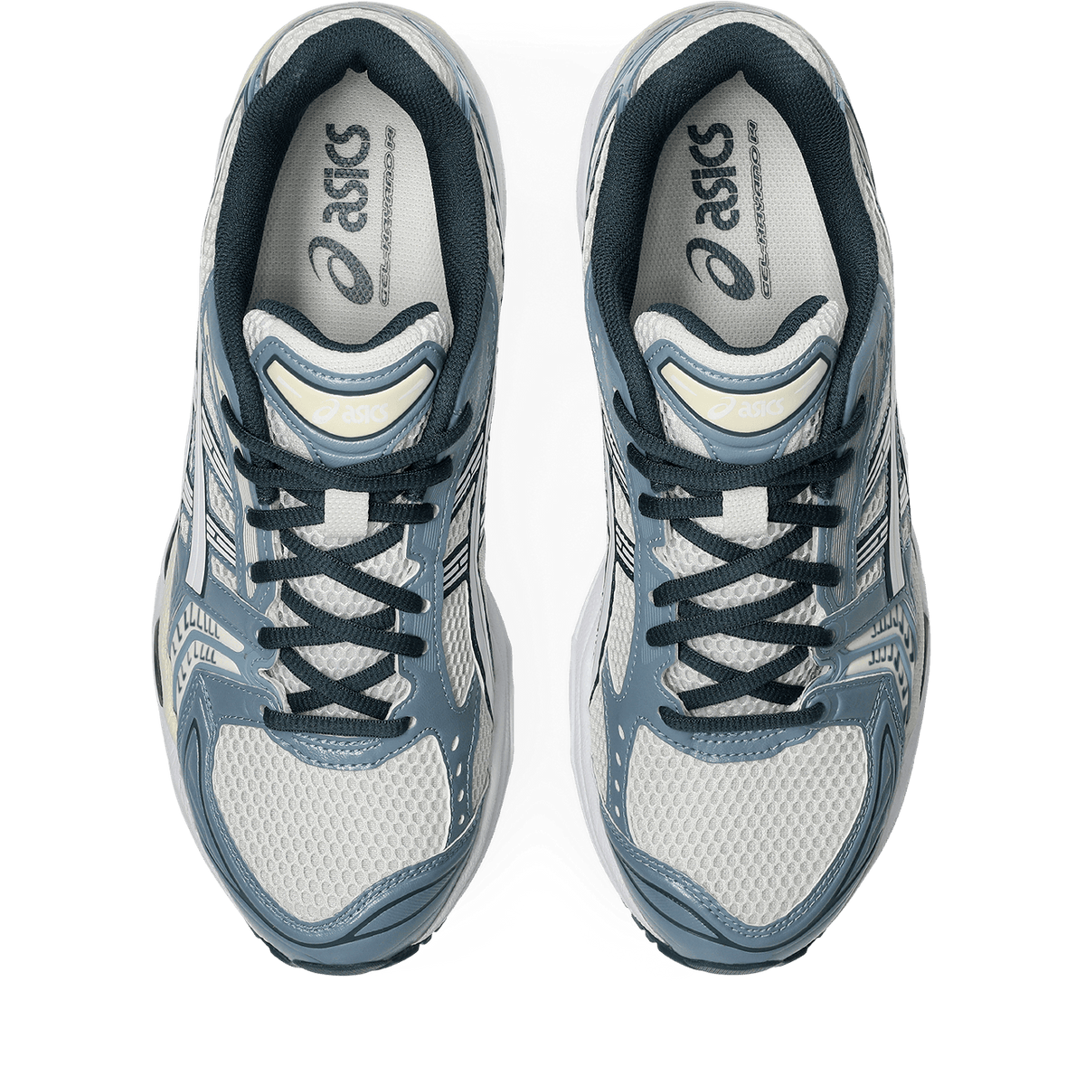 ASICS Gel Kayano 14 'Cream Raw Indigo' — UK 3 | EU 36 | US 4 — Lifestyle View