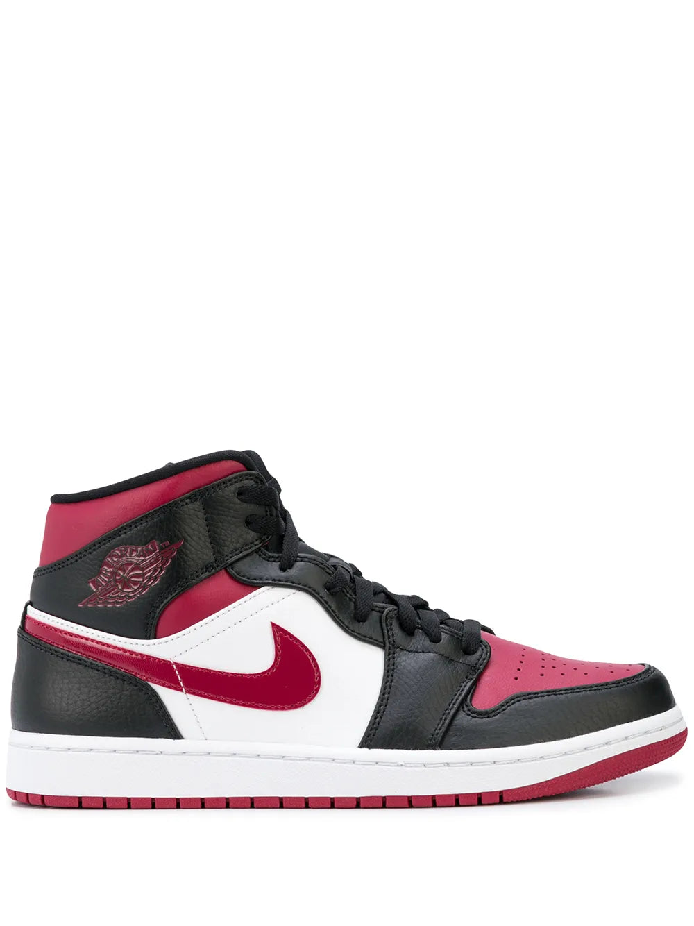 Air Jordan 1 Mid Bred Toe Sneakers