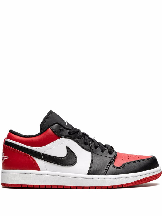 Air Jordan 1 Low Bred Toe Sneakers
