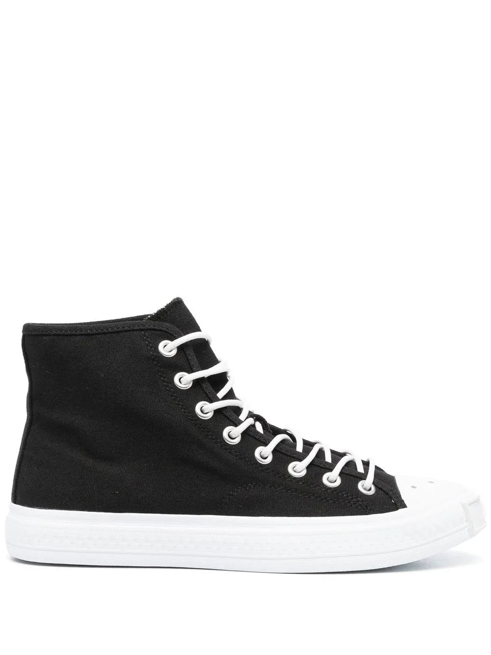Acne Studios Contrasting Toe-Cap High-Top Sneakers