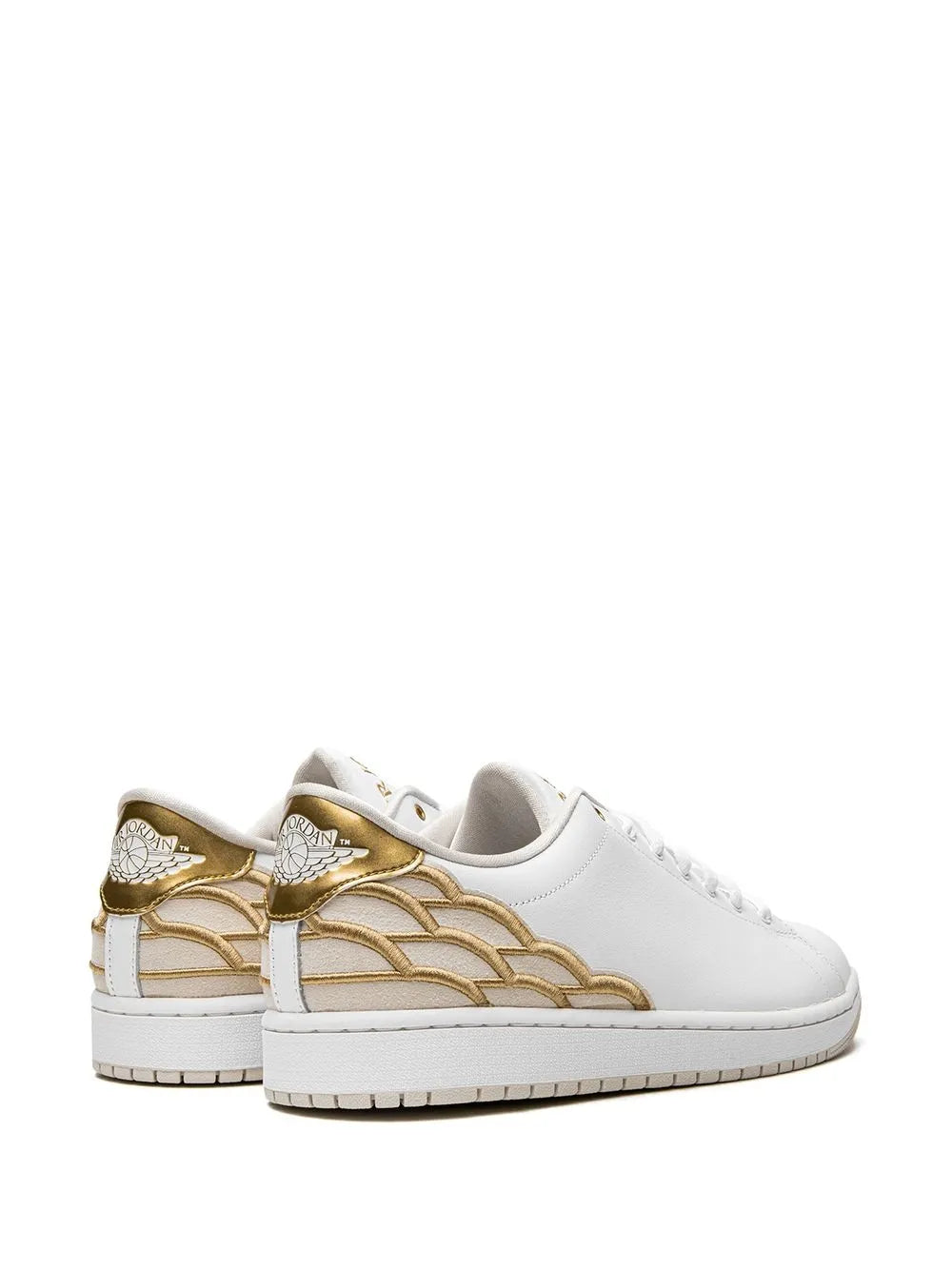 Air Jordan 1 Centre Court White/Metallic Gold/Light Ore Sneakers