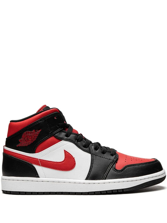 Air Jordan 1 Mid Bred Toe Sneakers