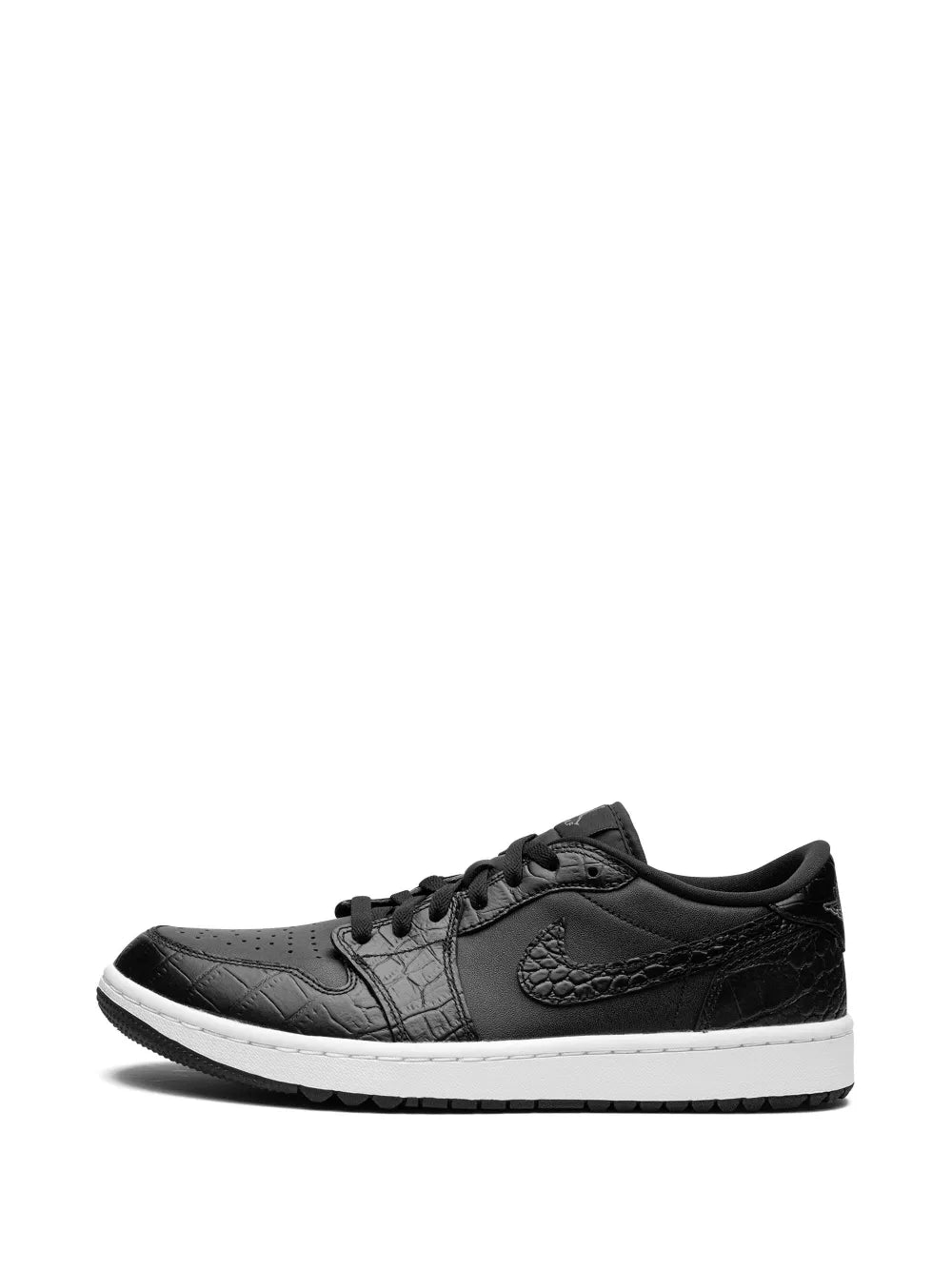 Air Jordan 1 Golf Low Black Croc Sneakers
