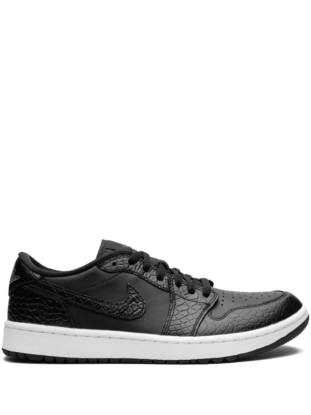 Air Jordan 1 Golf Low Black Croc Sneakers