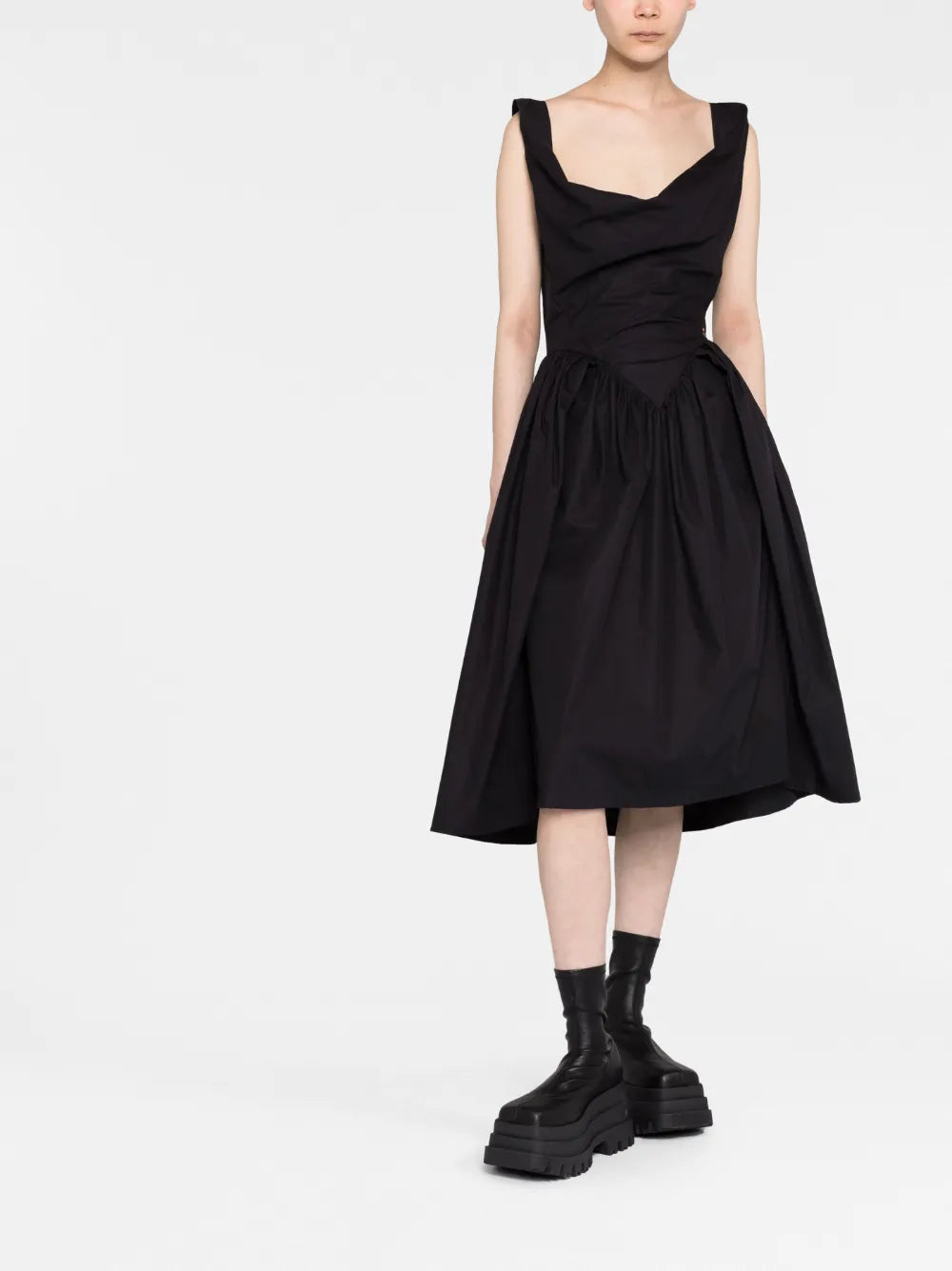 Vivienne Westwood Cowl-Neck Corset Dress
