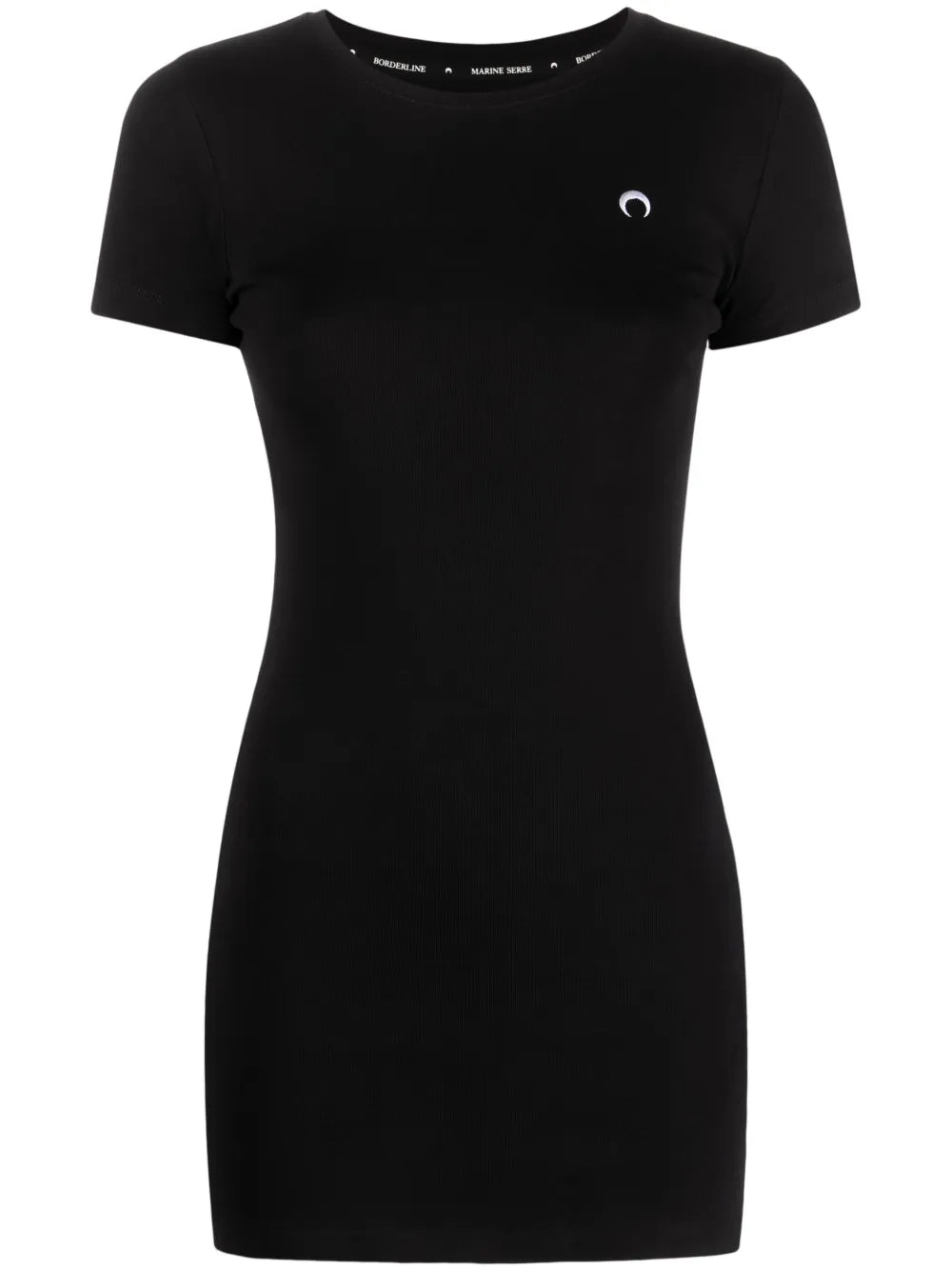 Marine Serre Fine-Ribbed Organic Cotton T-Shirt Dress