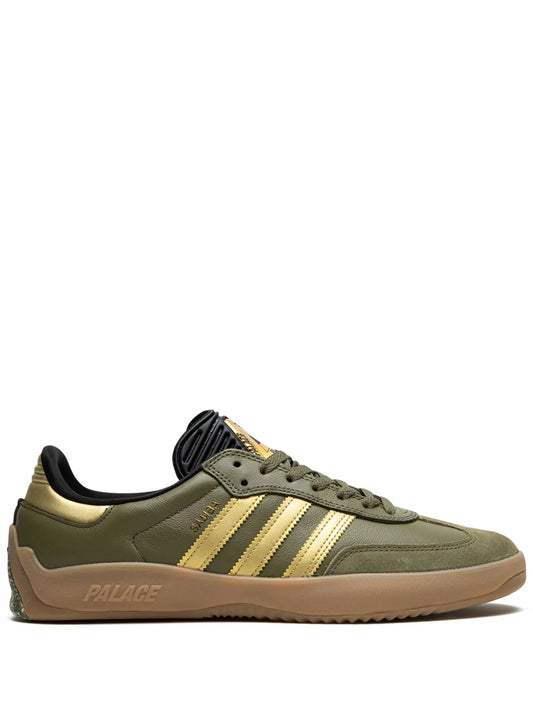 adidas X Palace Puig Samba Olive Gold Sneakers