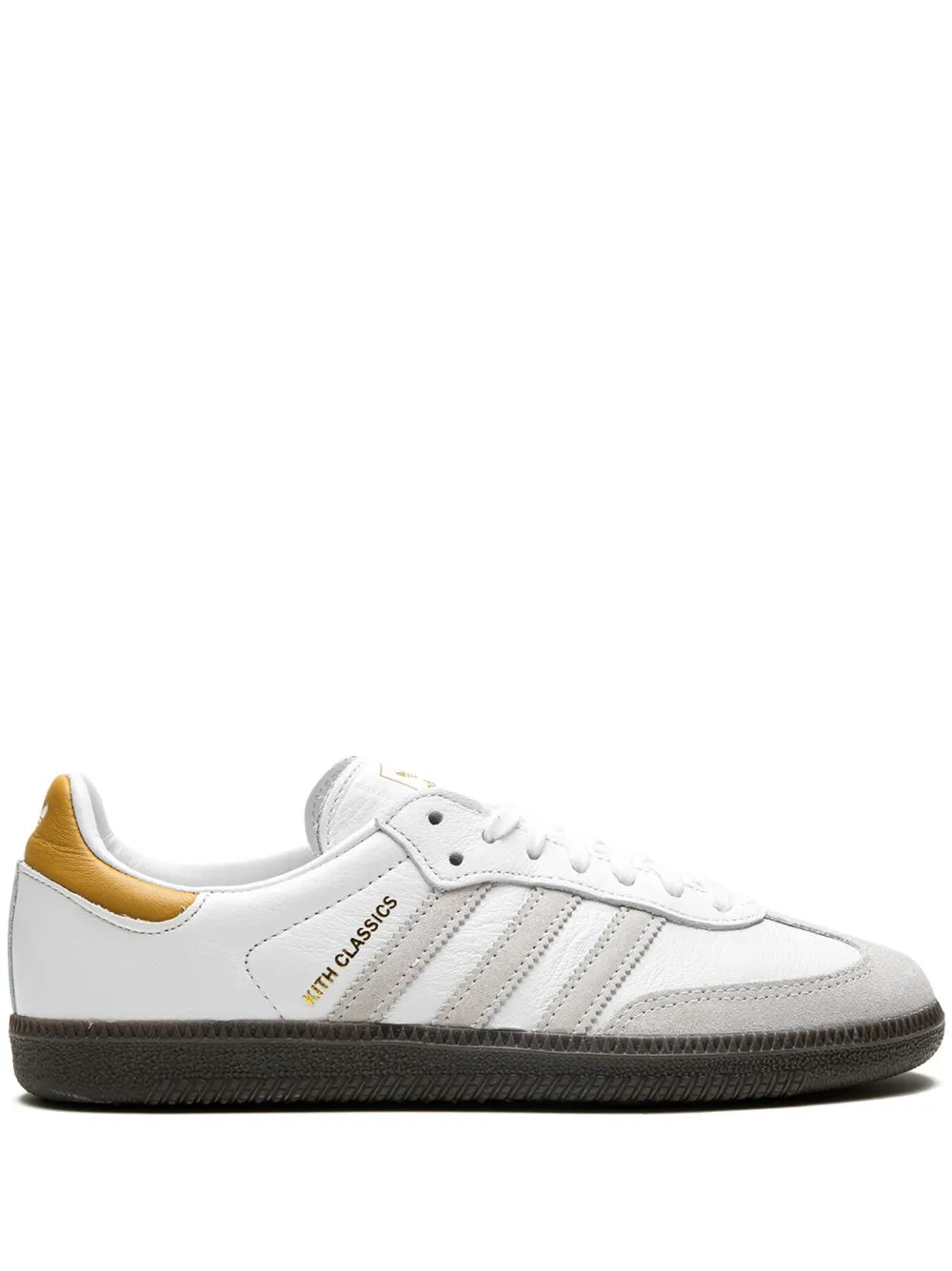 adidas X Kith Samba ?hite/Grey/Gold?Sneakers