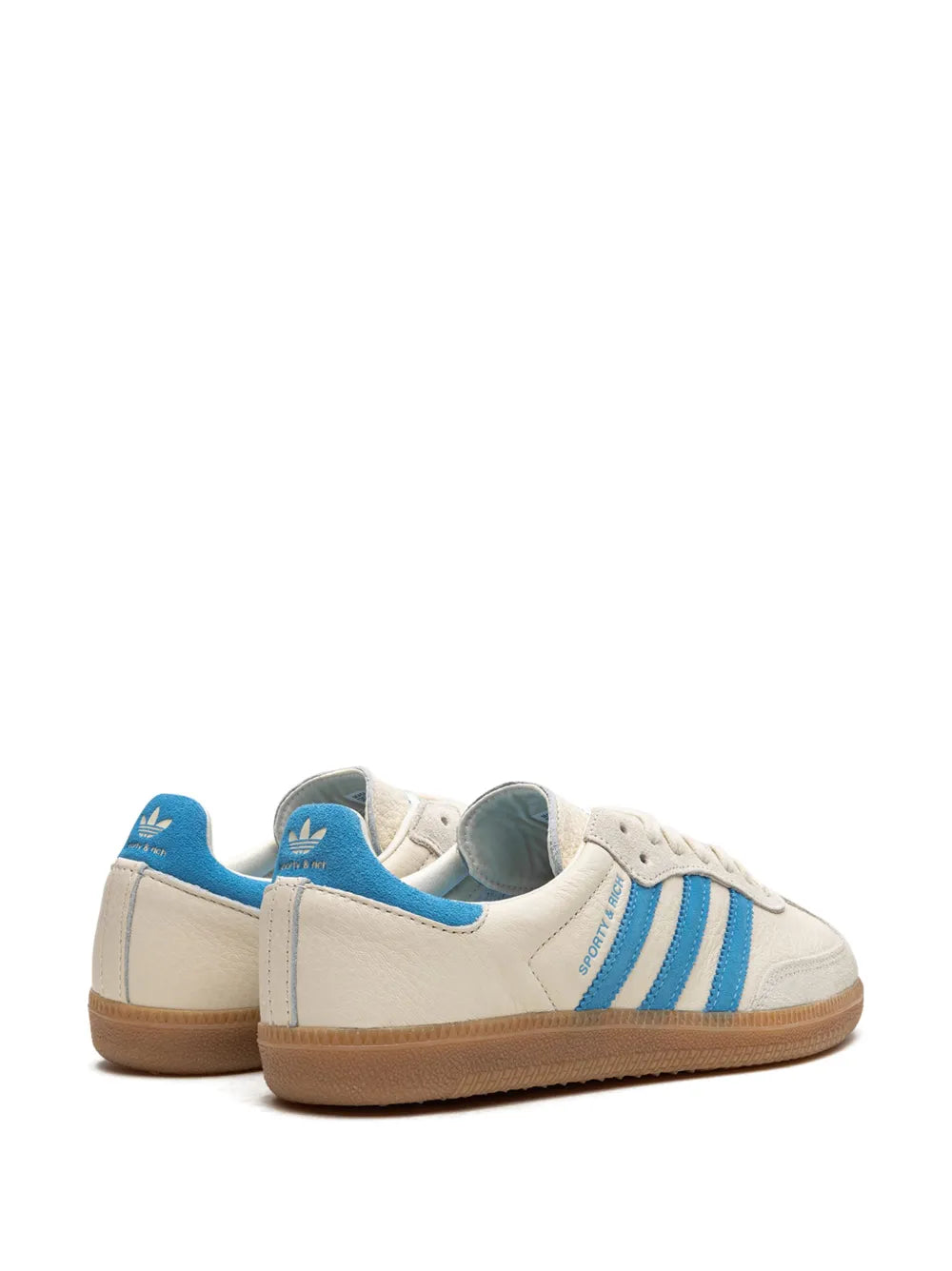 adidas X Sporty And Rich Samba Cream Blue Sneakers