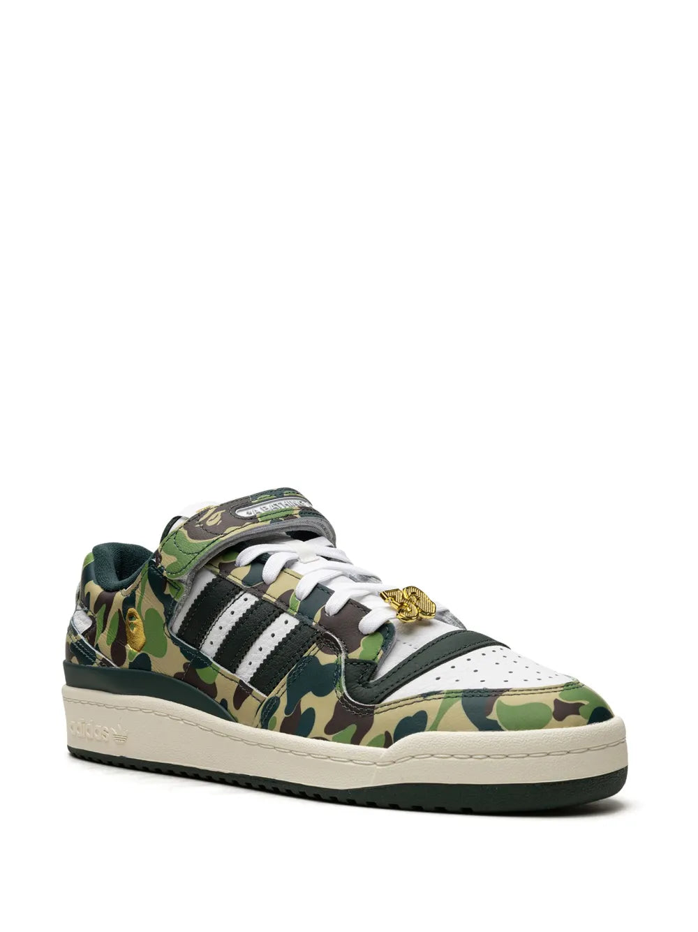 adidas X Bape Forum 84 Low 30Th Anniversary Green Camo Sneakers