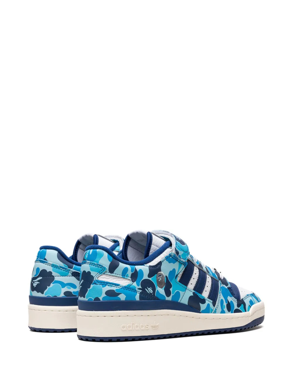 adidas Forum 84 Low Bape 30Th Anniversary Blue Camo Sneakers