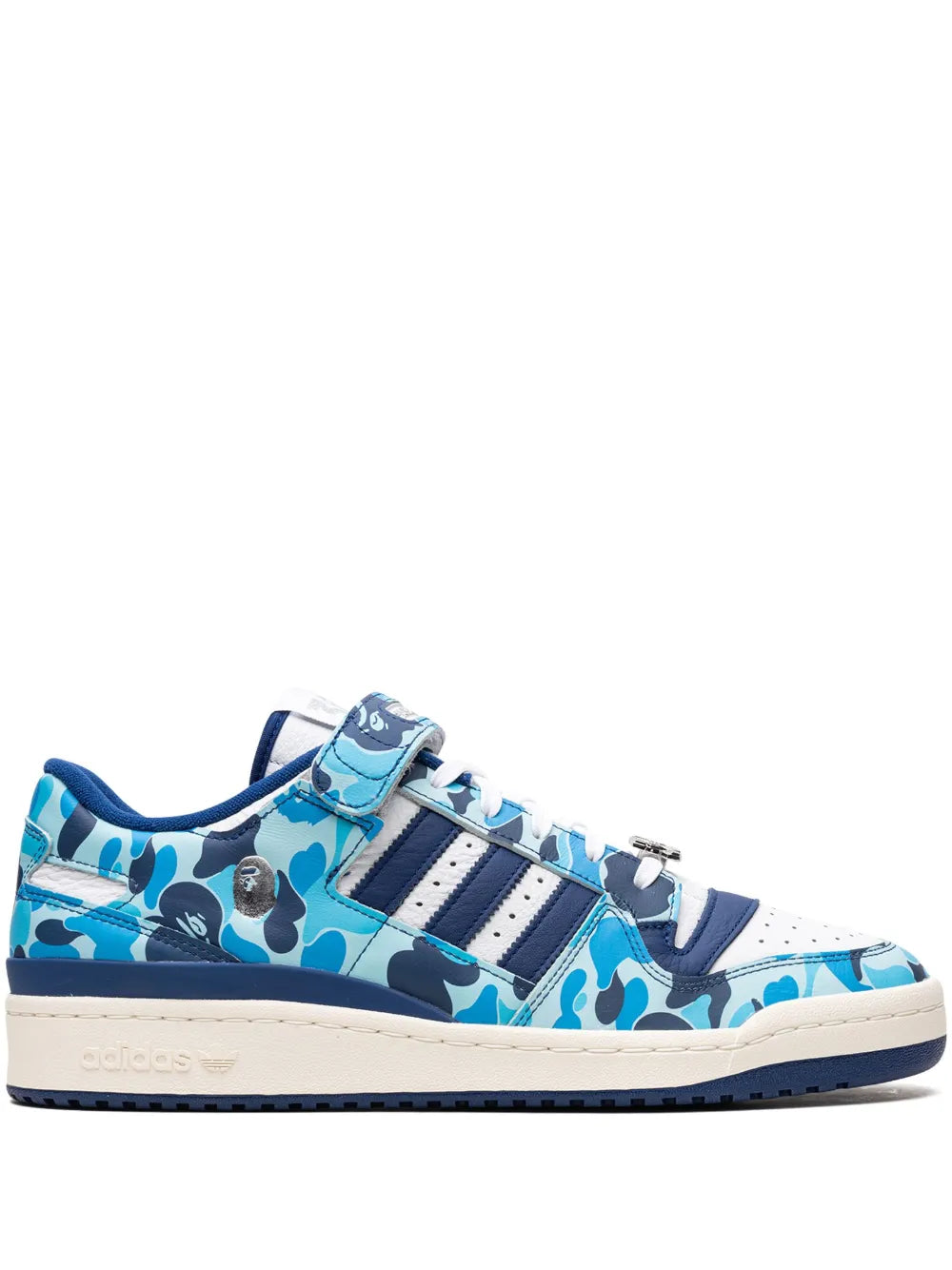 adidas Forum 84 Low Bape 30Th Anniversary Blue Camo Sneakers