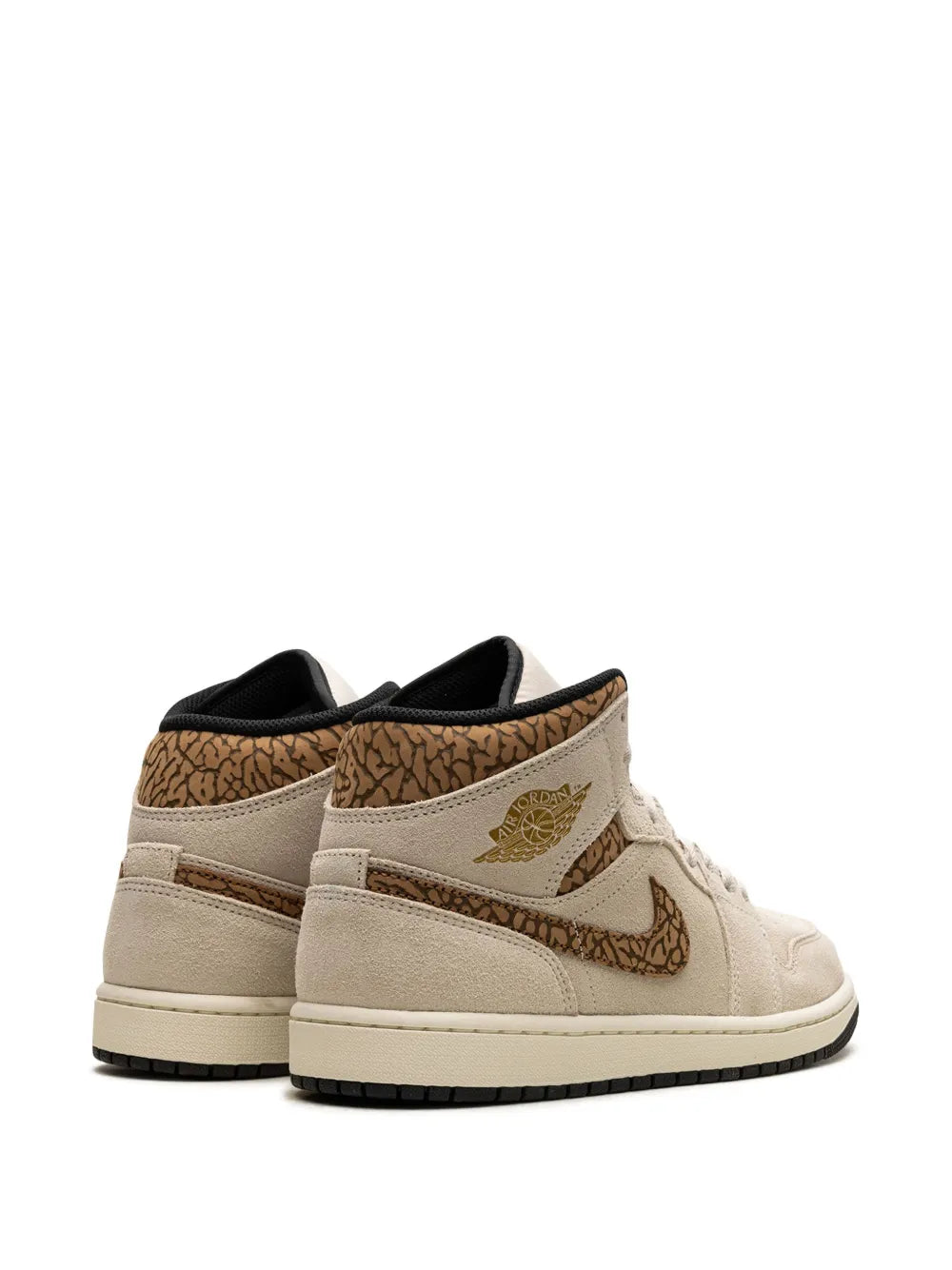 Air Jordan 1 Mid Brown Elephant Sneakers