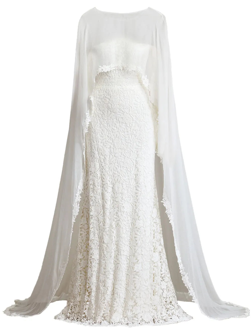 Tadashi Shoji Sassel Layered Lace Gown