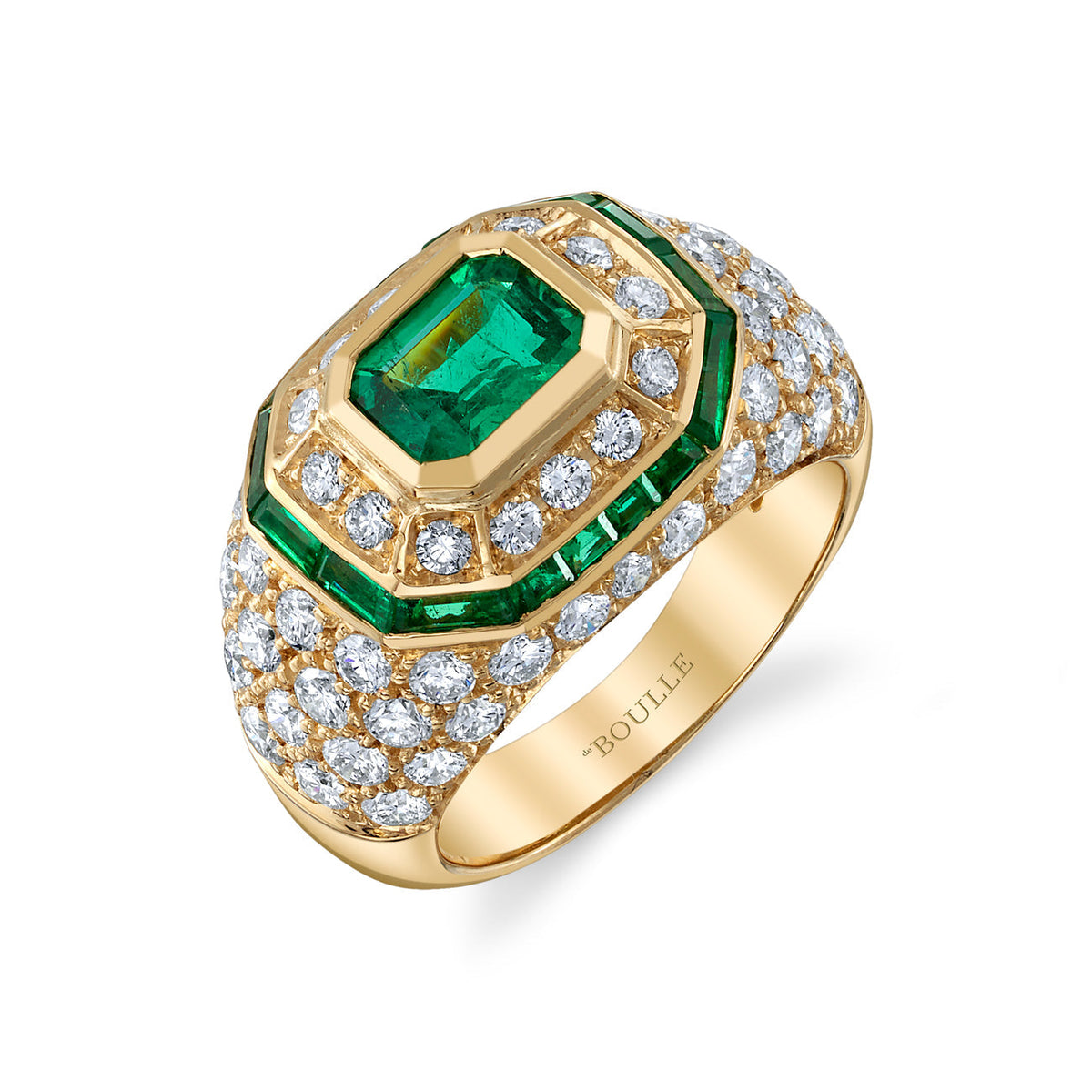 deBoulle Collection Emerald Signet Ring