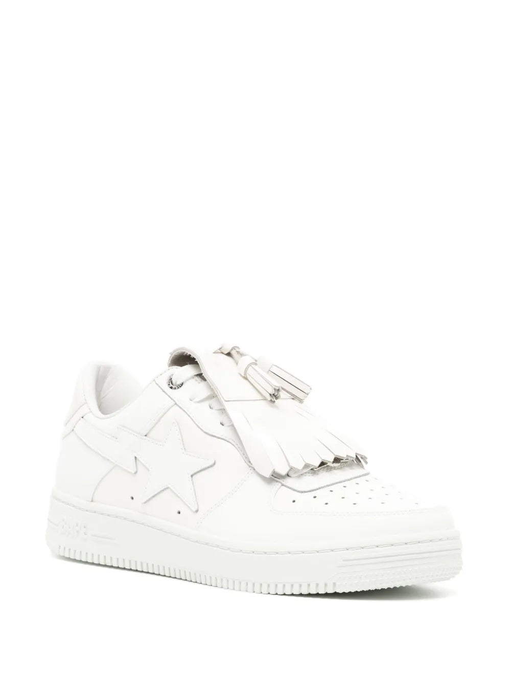 A Bathing Ape?Quilt Tassel Leather Sneakers