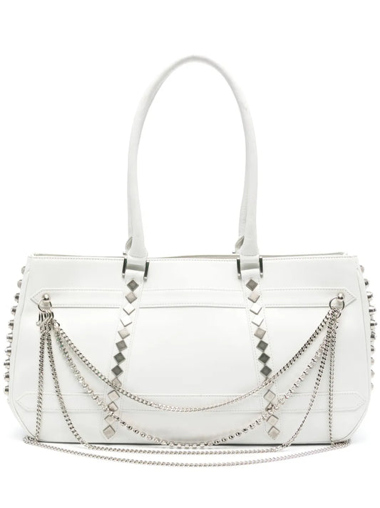 Yohji Yamamotochain-detail leather shoulder bag