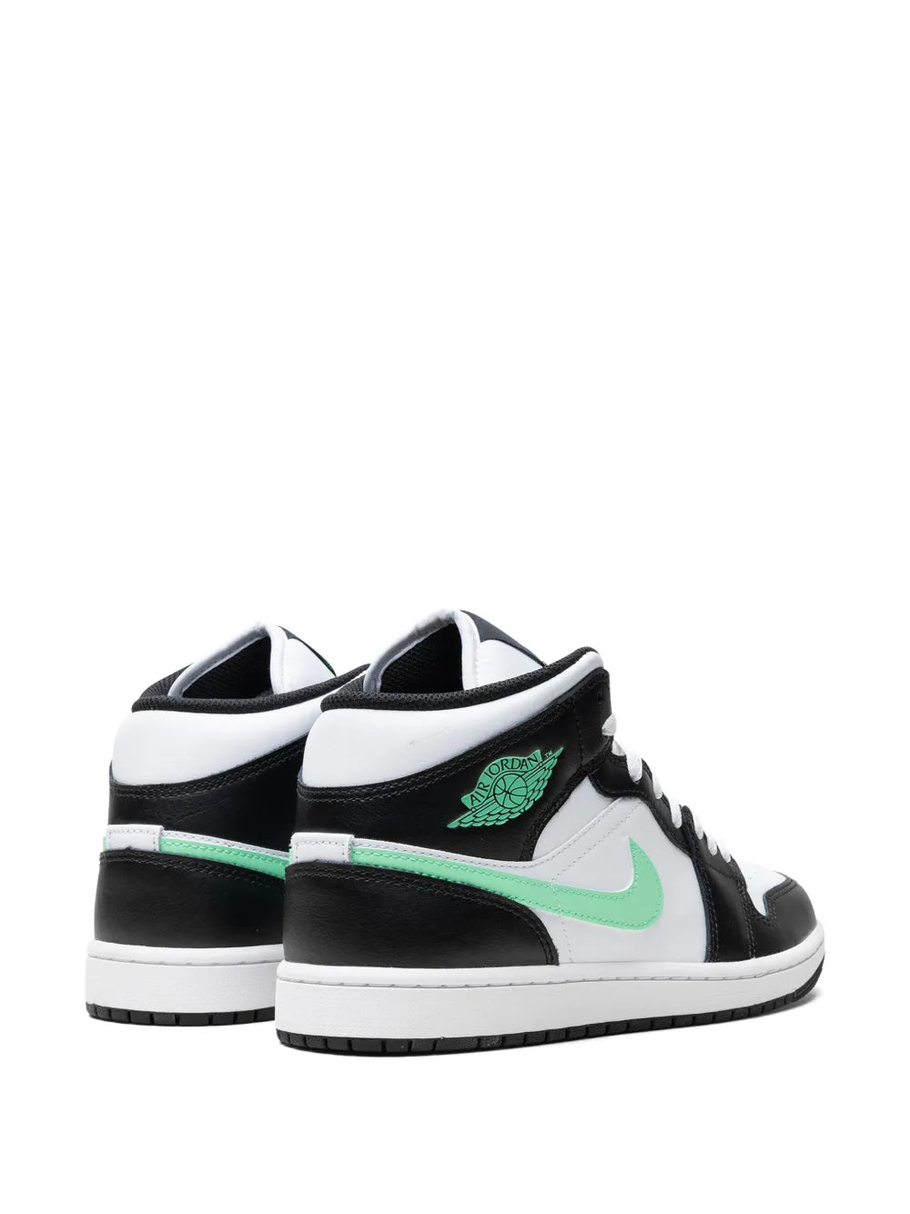 Air Jordan 1 Mid Green Glow Sneakers