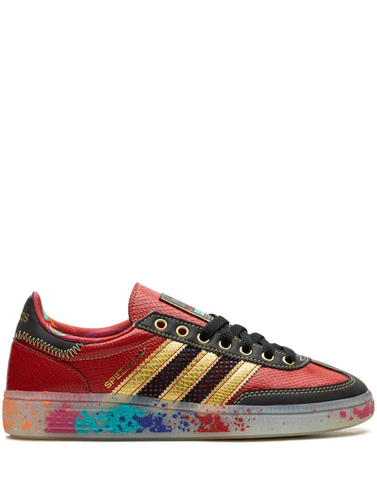 adidas Handball Spezial S.E.E.D. - Scarlet Gold Paint Splatter Sneakers