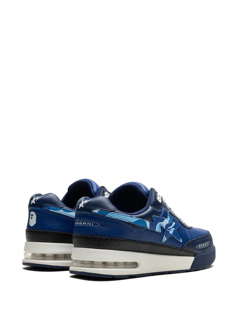 A Bathing Ape?X Pagani Roadsta Navy Abc Camo Sneakers