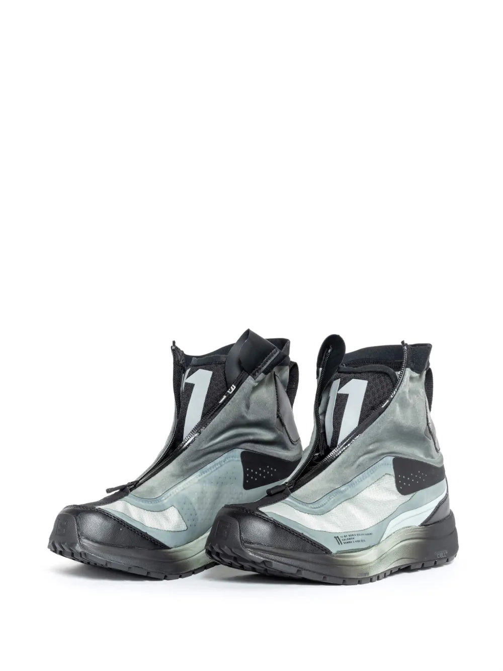 11 By Boris Bidjan Saberi Zip-Up Hi-Top Sneakers