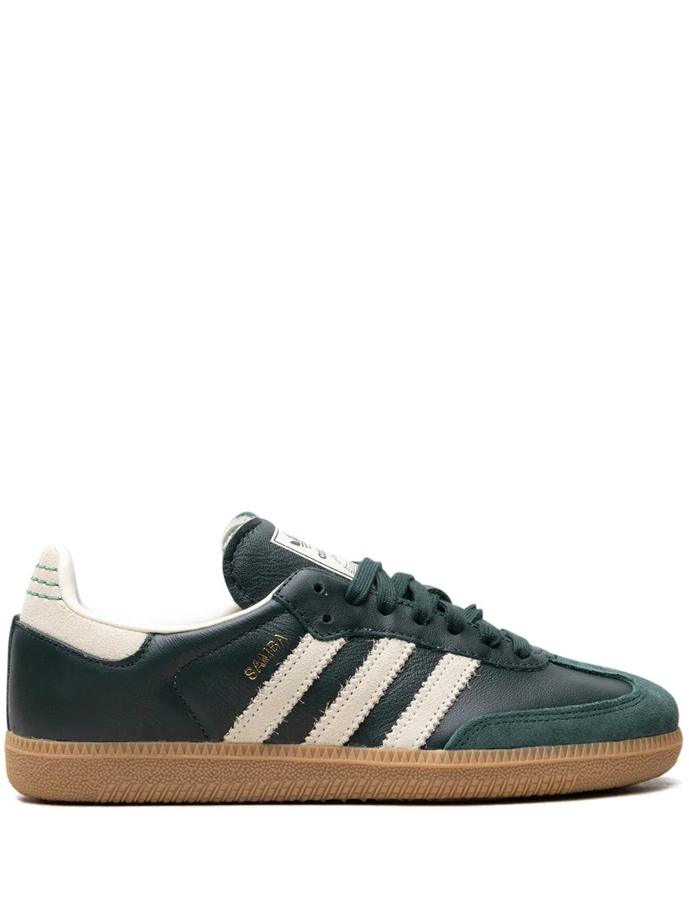 adidas Samba Shadow Green Cream White Gold Metallic Sneakers