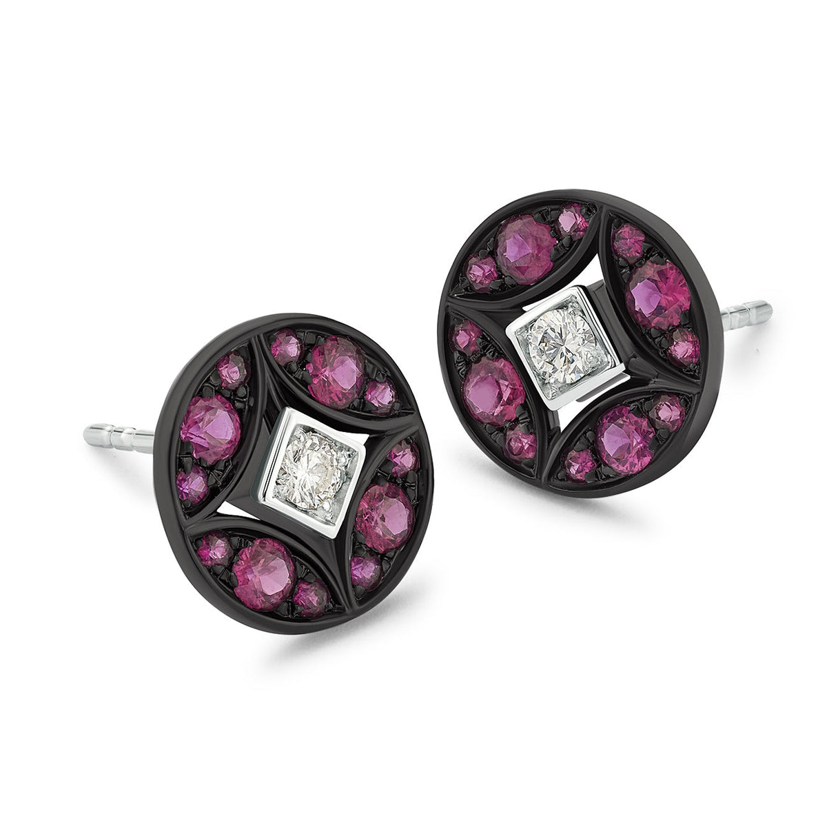 Mariani Ruby And Diamond Lucilla Earrings