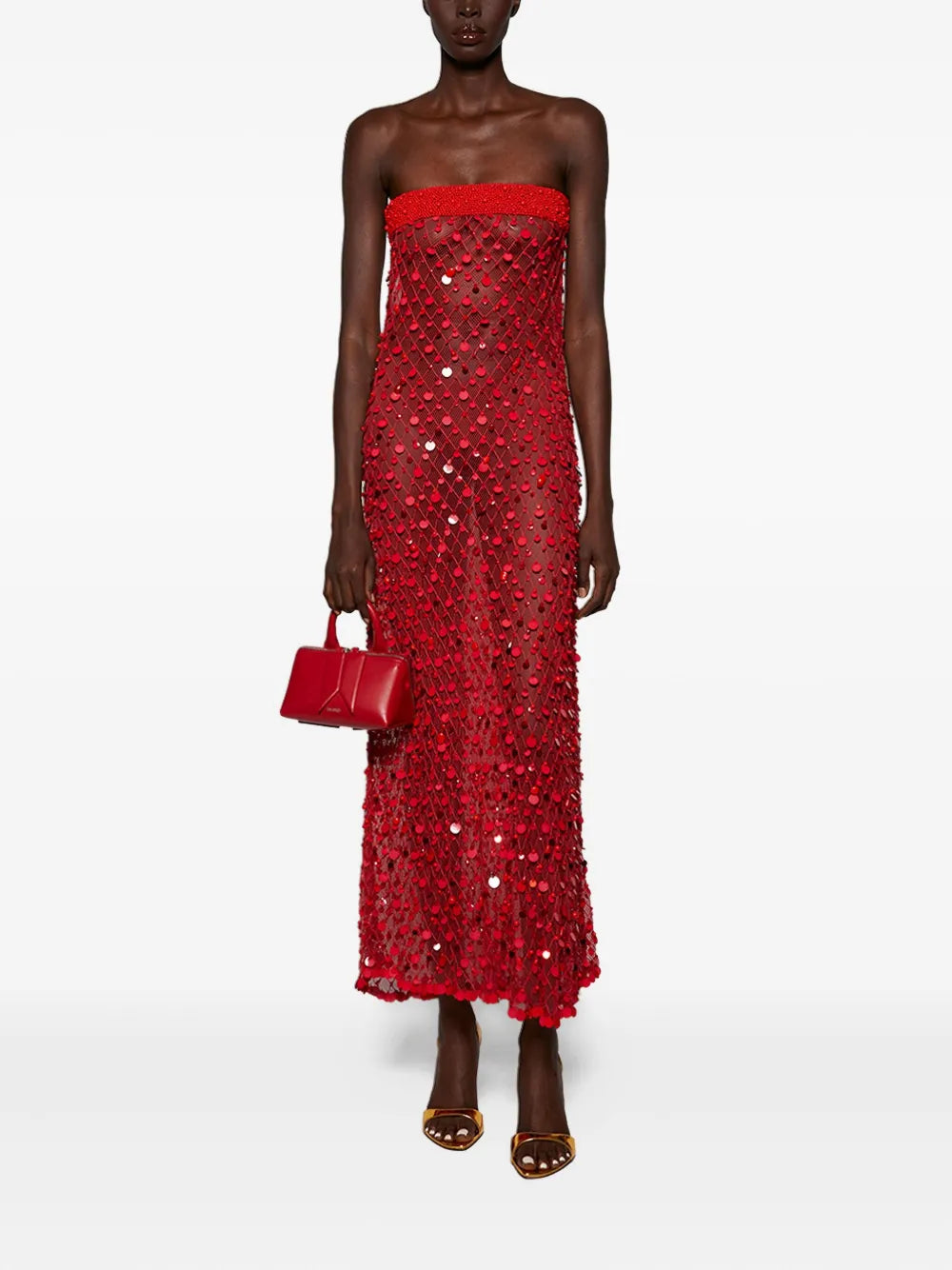 Roberta Einer Sequin-Embellished Midi Dress