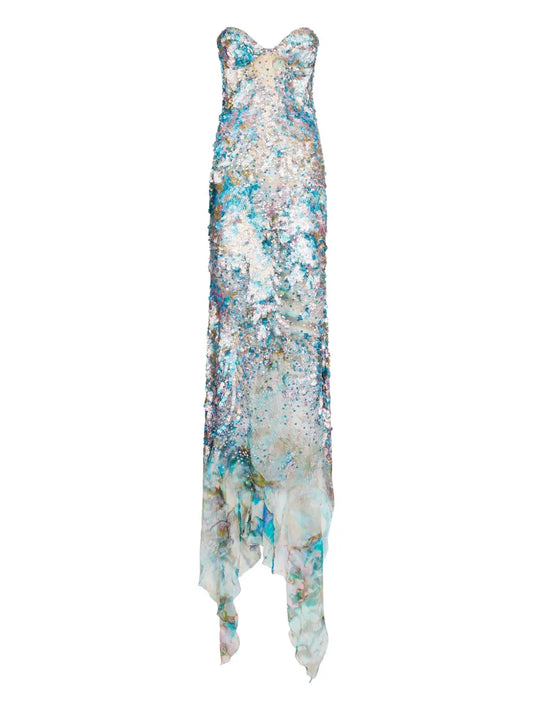 Roberto Cavalli Sequinned Maxi Dress